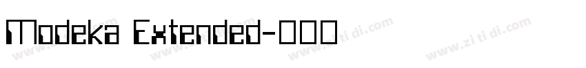 Modeka Extended字体转换